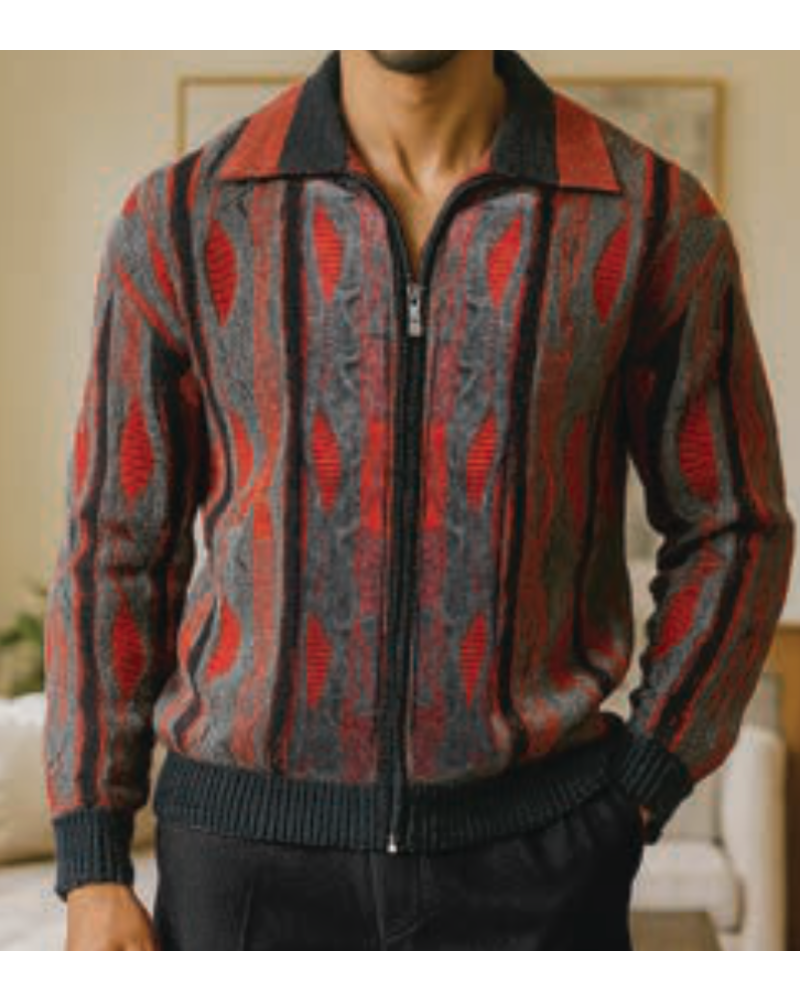 Silversilk Silversilk Coogi Full Zip Sweater