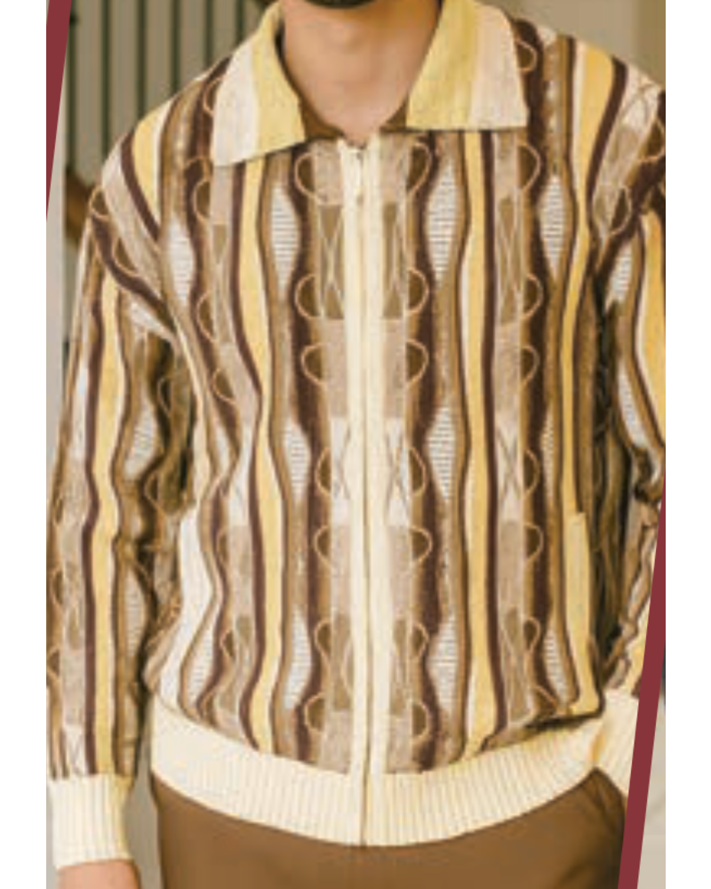 Silversilk Silversilk Coogi Full Zip Sweater