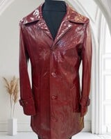 Cigar Cigar Pleather Car Coat