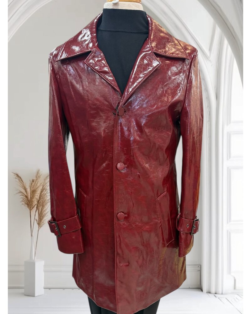 Cigar Cigar Pleather Car Coat