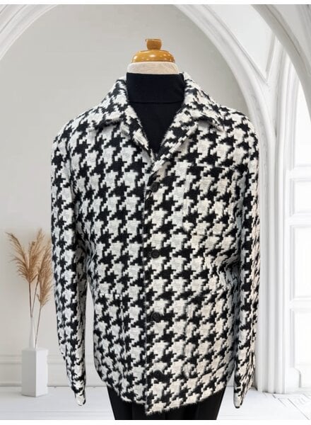 Cigar Cigar Bold Houndstooth Blazer