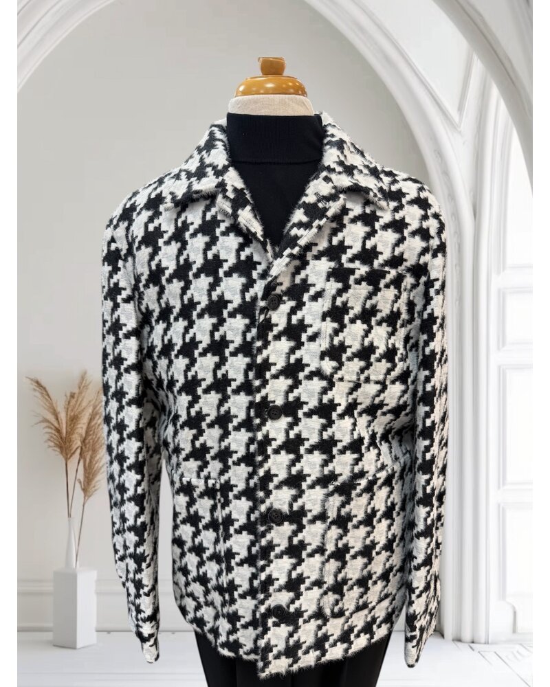 Cigar Cigar Bold Houndstooth Blazer
