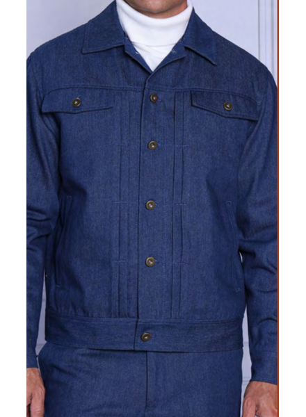 Manzini Denim Jacket & Pant Set