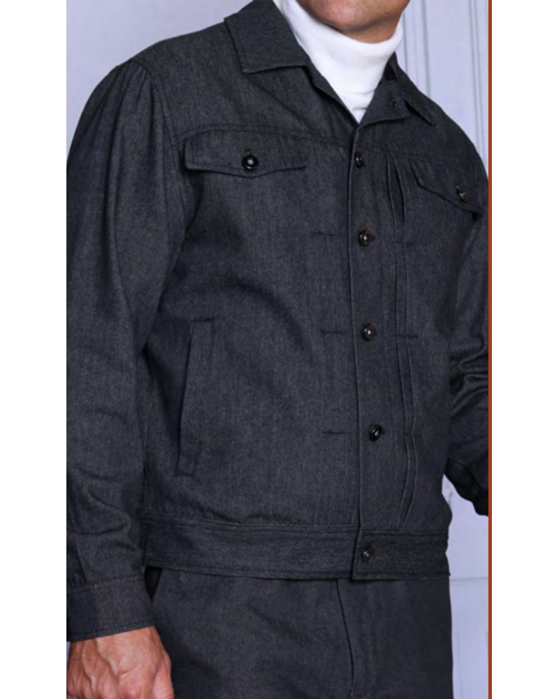Manzini Denim Jacket & Pant Set