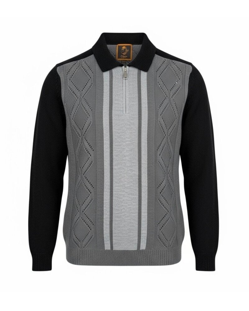 Cigar Cigar Knitted Button Down Sweater