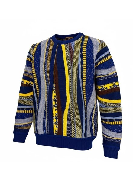 Cigar Cigar L/S Crew Neck Flannel Coogi Sweater