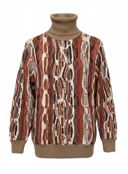 Cigar Cigar Coogi Pattern Turtle Neck Sweater