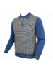 Cigar Cigar L/S Polo Houndstooth Sweater