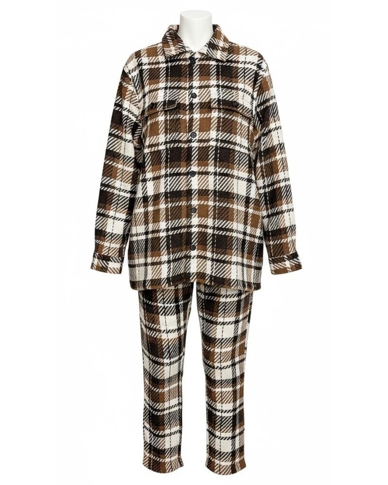 Lanzzino Lanzzino Tartan Plaid Wool Set