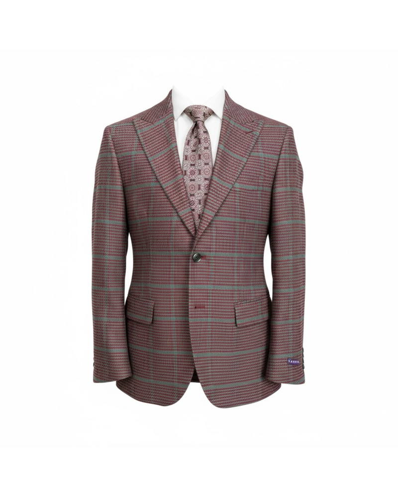 Canuti Canuti Houndstooth Plaid Blazer