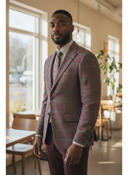 Canuti Canuti Houndstooth Plaid Blazer