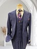 Tiglio Tiglio Wide Lapel Check Vested Suit
