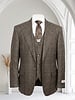 Tiglio Tiglio Wide Lapel Check Vested Suit