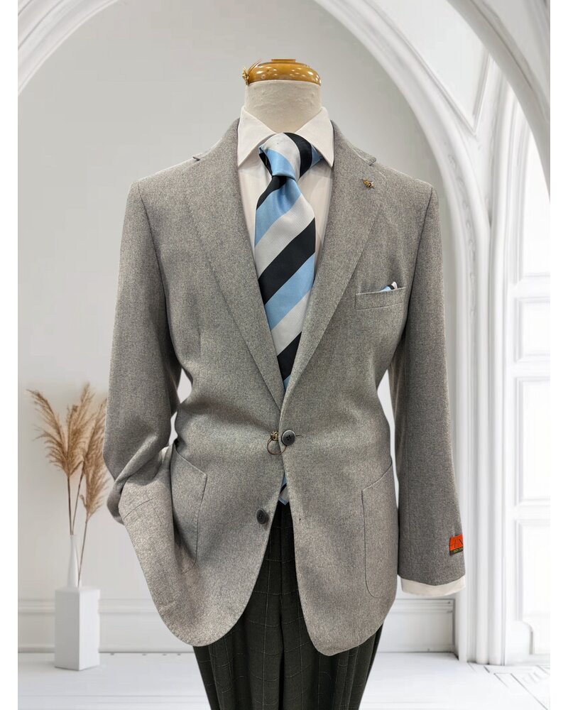 Enzo Enzo 2B Flannel Wool Blazer