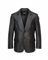 Jakewood 2B Pic Stich Leather Blazer