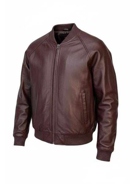 Jakewood Genuine Leather Baseball Jacket
