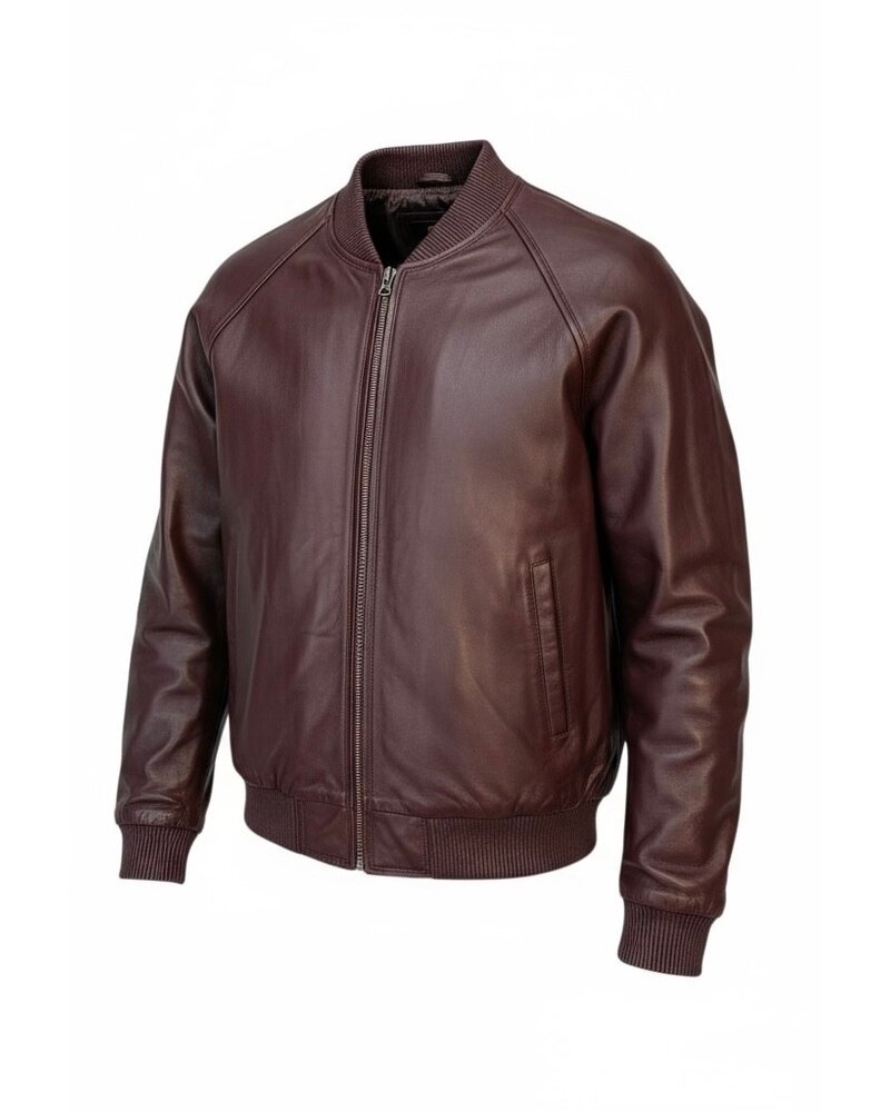Jakewood Genuine Leather Baseball Jacket