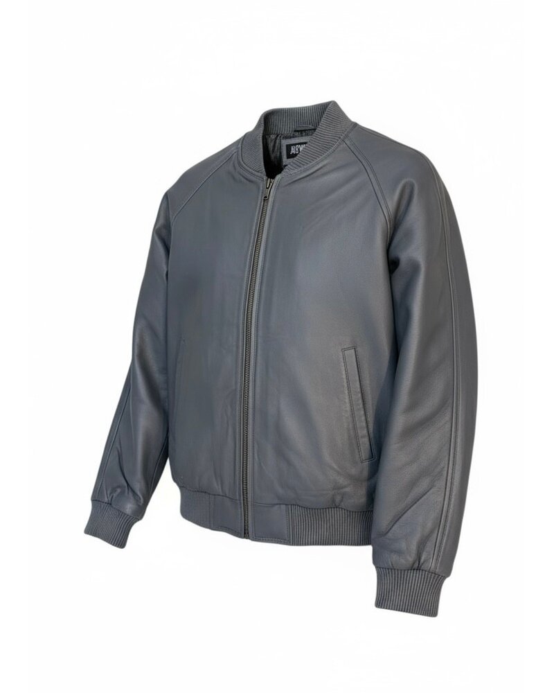 Jakewood Genuine Leather Baseball Jacket