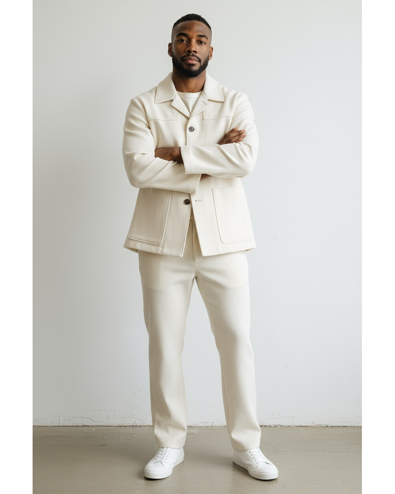 Cigar Cigar Knitted Jacket & Pant Set