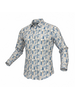 Johnny Q L/S Crinkle Printed Shirt