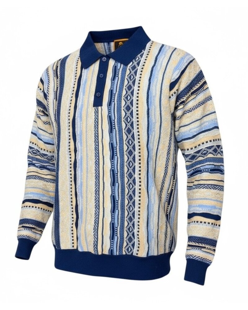 Cigar Cigar L/S Polo Coogi Pattern Sweater