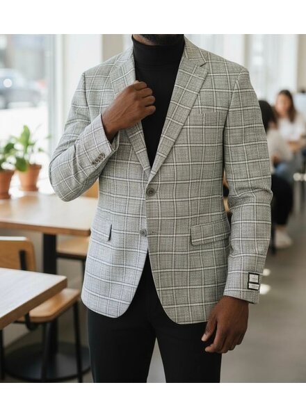 Tiglio Tiglio 2B Window Paine Wool Blazer