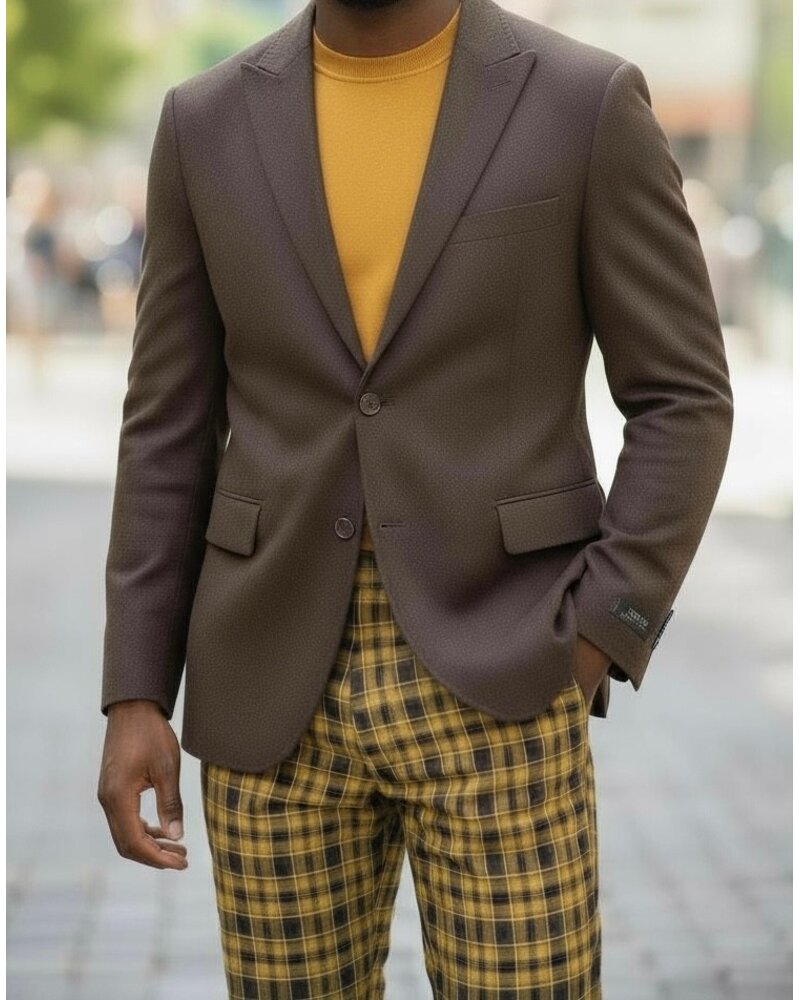 Zacchi 2B Peak Lapel Knit Blazer