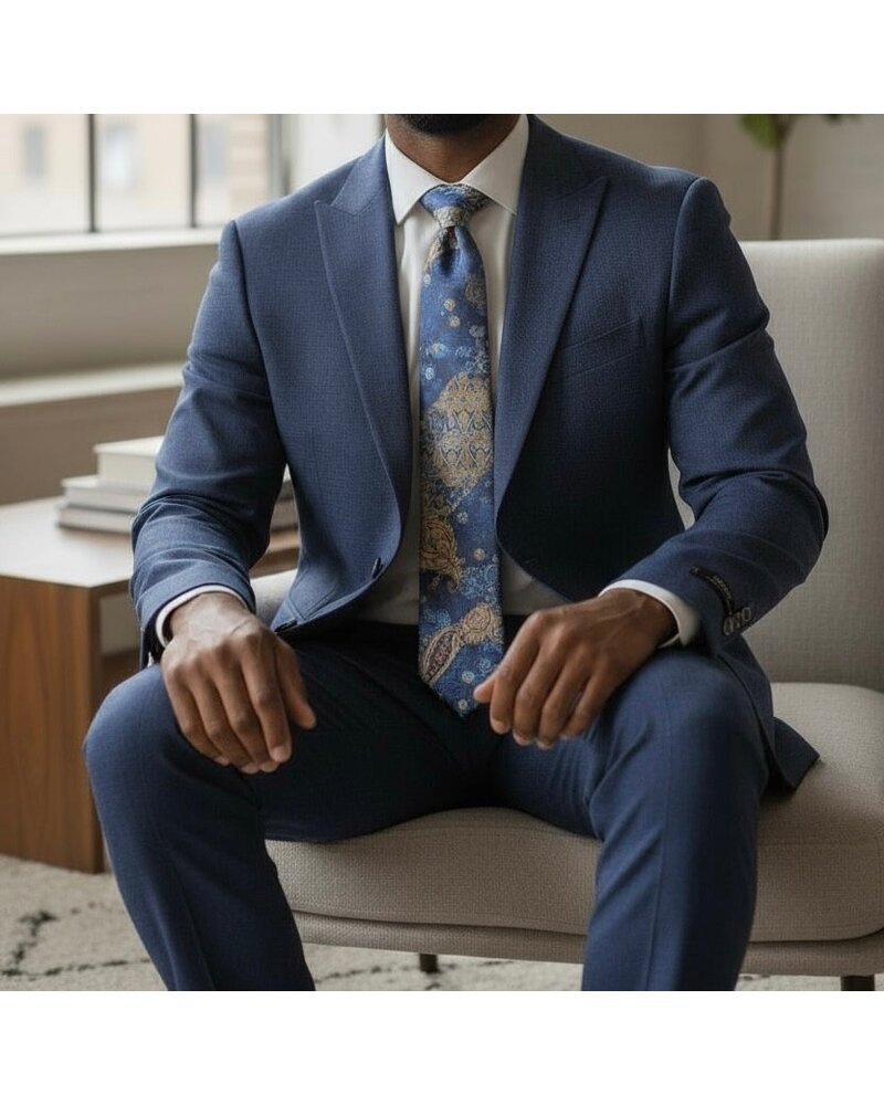 Zacchi 2B Peak Lapel Knit Blazer