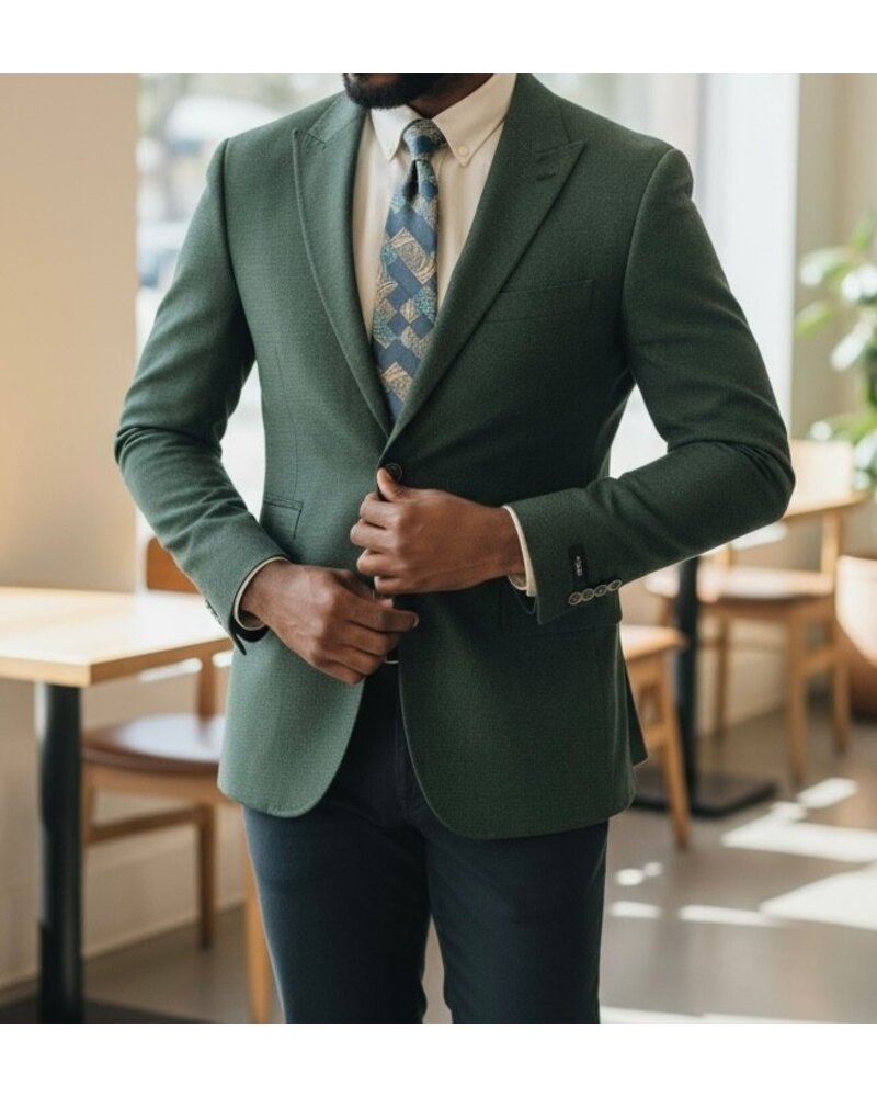 Zacchi 2B Peak Lapel Knit Blazer