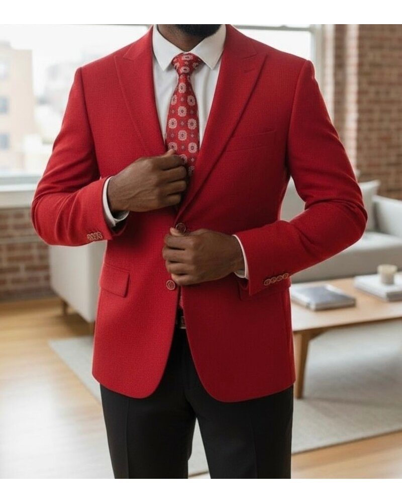 Zacchi 2B Peak Lapel Knit Blazer