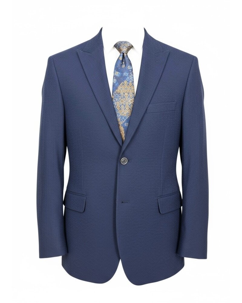 Zacchi 2B Peak Lapel Knit Blazer