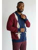 Cigar Cigar Argyle Button Down Sweater