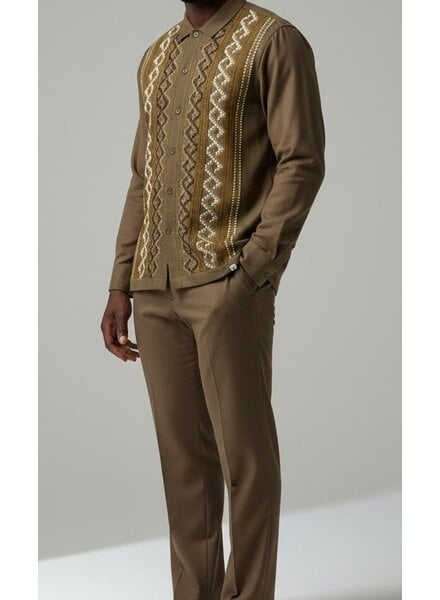 Silversilk SilverSilk L/S Knit Shirt & Pant Set