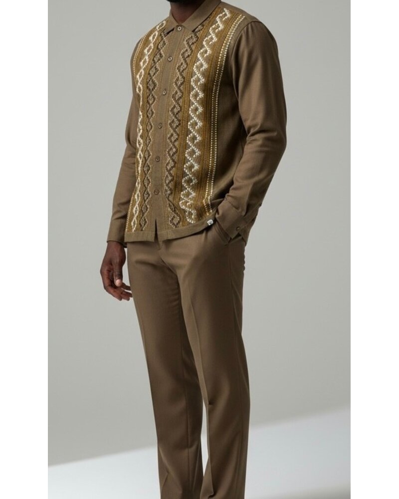 Silversilk SilverSilk L/S Knit Shirt & Pant Set