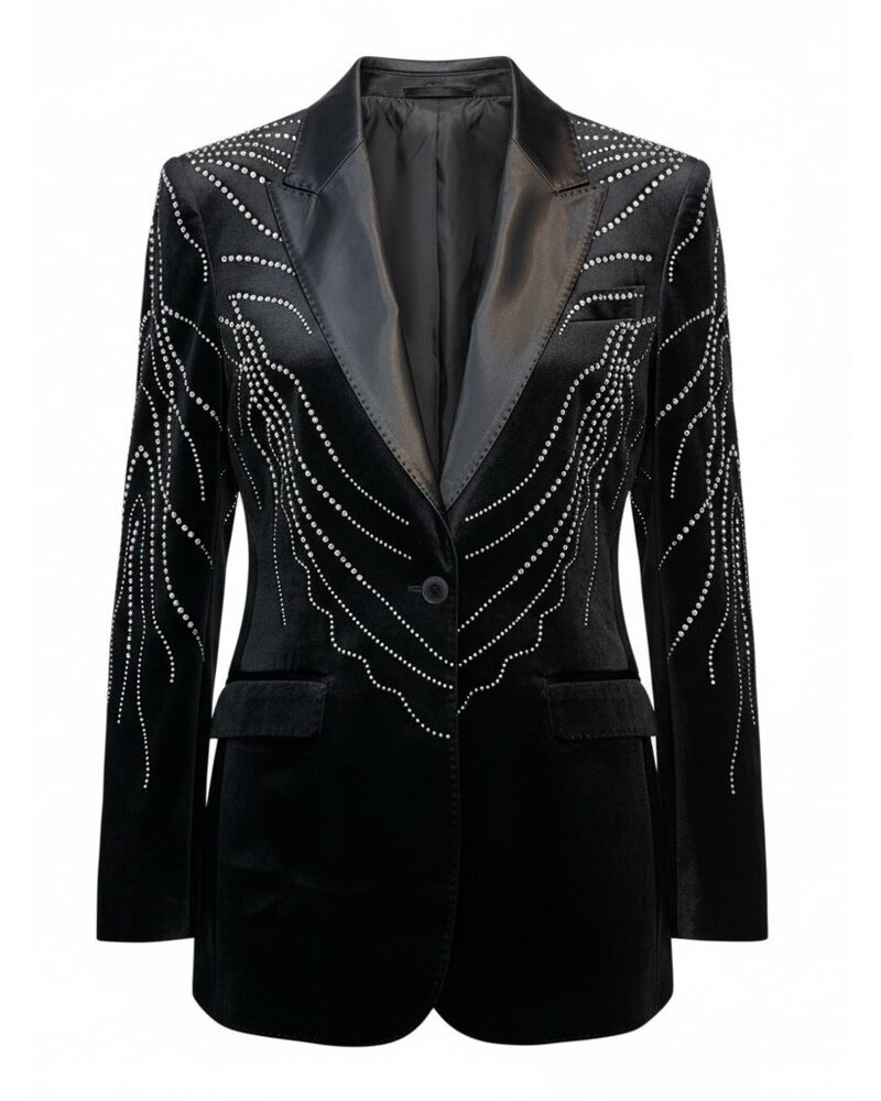 Barabas Barabas Velvet Stone Blazer