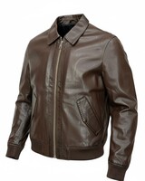 Johnny Q Faux Leather Pic Stitch Jacket