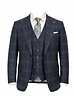 Tiglio Tiglio Wide Peak Lapel Plaid Vested Suit