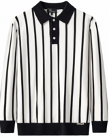 Barocco Imperial Stripe Knit Polo Sweater