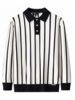 Barocco Imperial Stripe Knit Polo Sweater