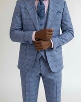 Tiglio Tiglio 1B Peak Lapel Window Paine Vested Suit