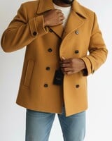 Cigar Cigar Double Breasted Peacoat