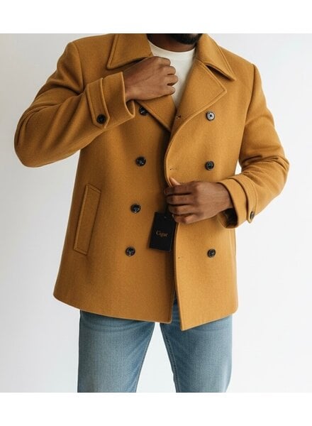 Cigar Cigar Double Breasted Peacoat