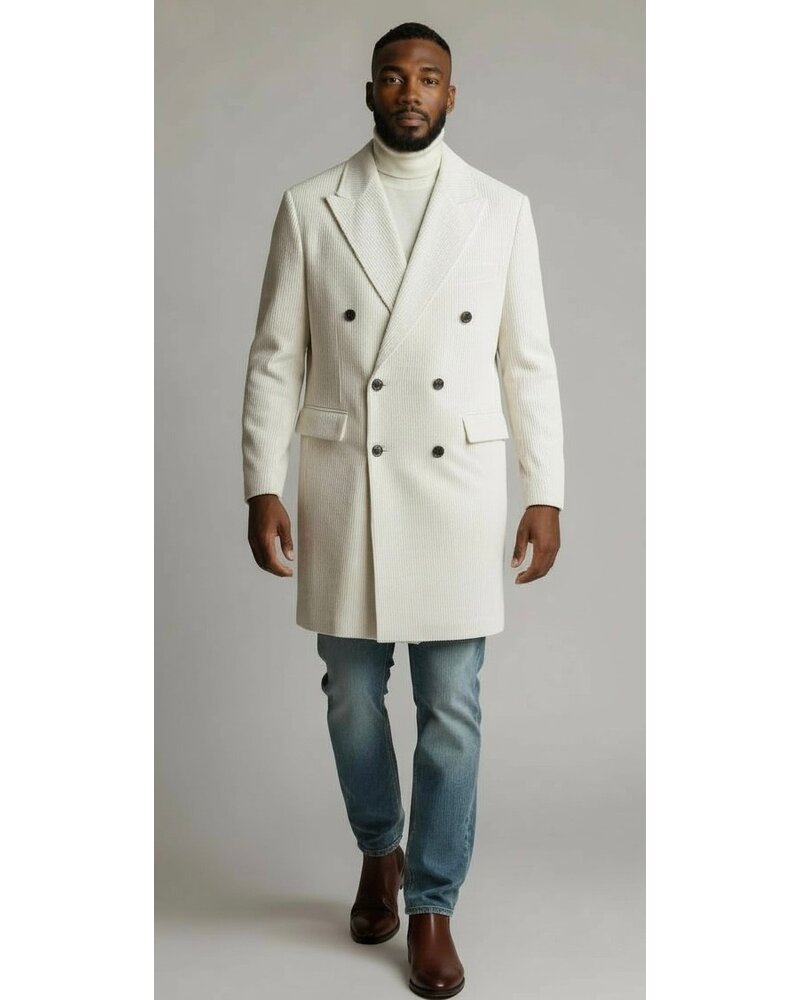 Cigar Cigar Double Breasted Car Coat