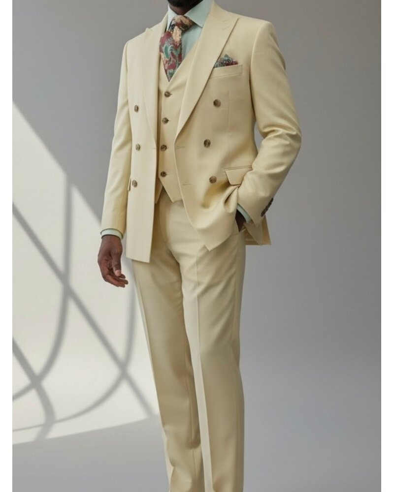 Tayion Tayion D/B Vested Suit (Solid)