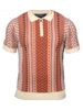 Prestige Prestige S/S Zip Polo Aztek Knit Shirt