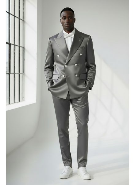 Biarelli D/B Satin Suit (Slim Fit)
