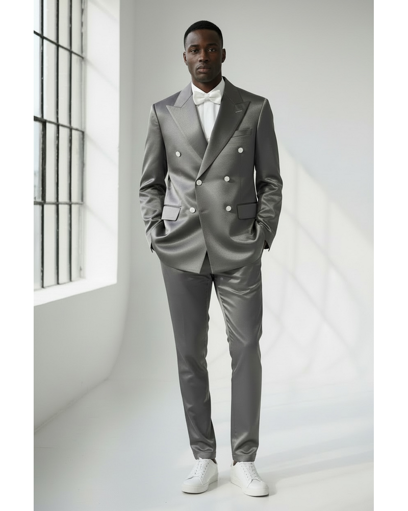 Biarelli D/B Satin Suit (Slim Fit)