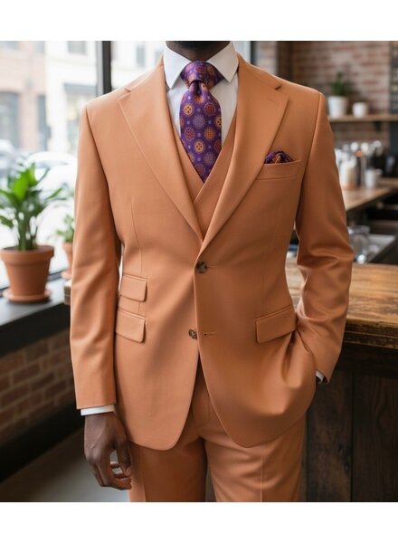 Tayion Tayion 3 Piece Vested Suit (Solid)