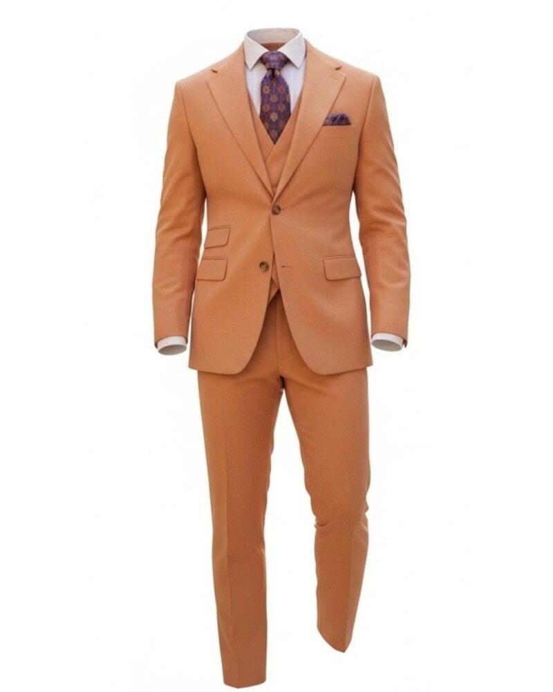 Tayion Tayion 3 Piece Vested Suit (Solid)