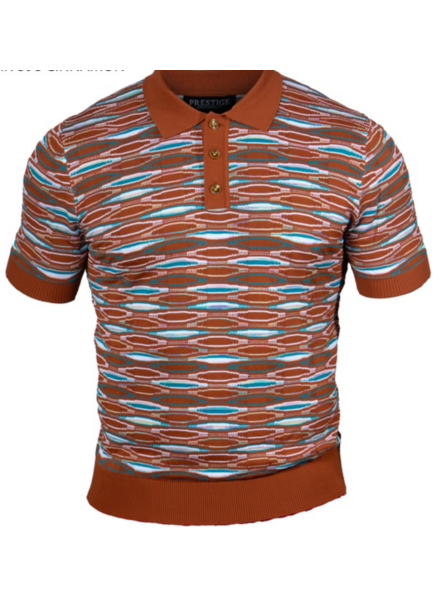 Prestige Prestige S/S Textured Polo Knit